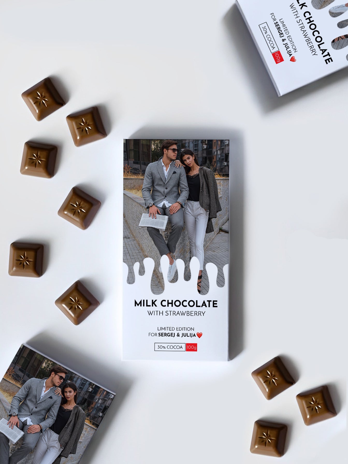 Personalised Chocolate Bar With Your Photo Liquid Design