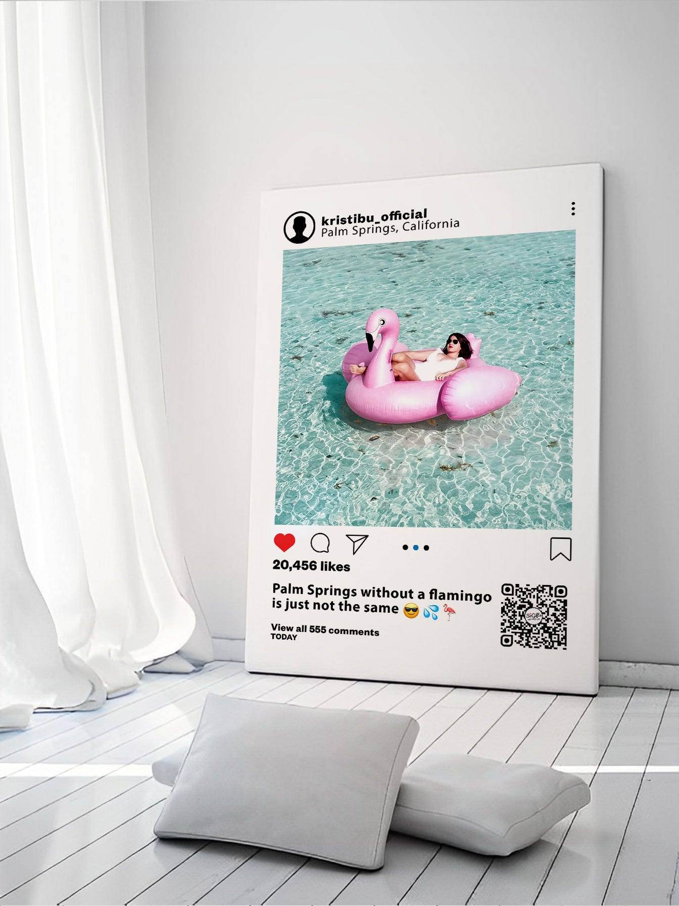 Personalised "Instagram" On the Canvas with your photo