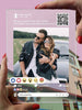 Load image into Gallery viewer, Personalised &quot;Facebook&quot; glass poster-Personalised &quot;Facebook&quot; template with scannable QR code, high quality printed on the glass. These make the perfect gift. Order yours now 👉 sogifts.eu-black, facebook, glass poster, qrcode, social networks, white-Personalized products-sogifts.eu