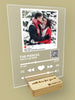 Load image into Gallery viewer, Personalised &quot;So Player + Instagram + Heart&quot; glass poster with your photo